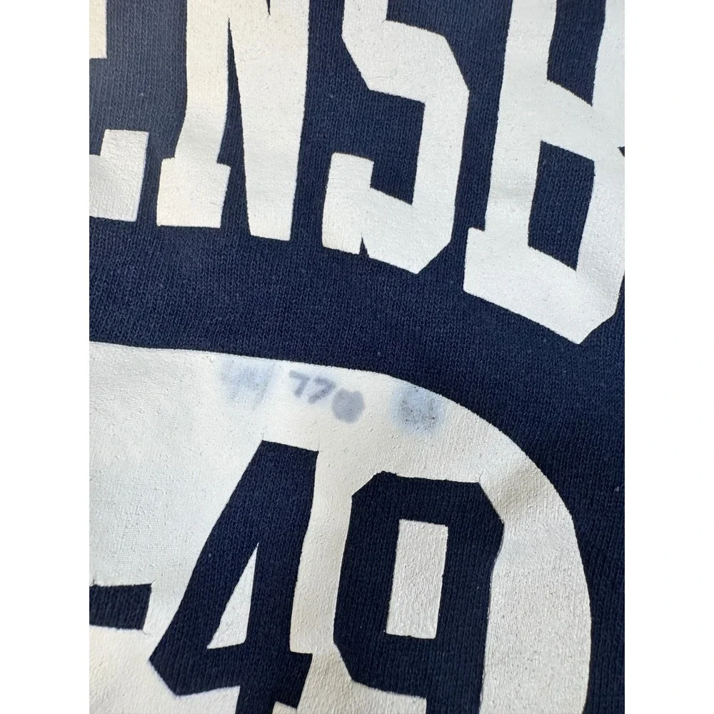 Vintage Russell Athletic Shippensburg University Sweatshirt Navy Blue XXXL FLAW - Picture 3 of 10